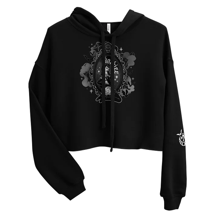 𝖌𝖔𝖙𝖍𝖎𝖈𝖈 crop hoodie product image (1)