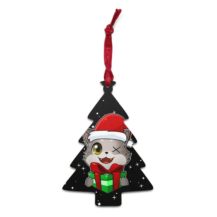 Furycious Christmas Tree Wooden Ornament product image (1)