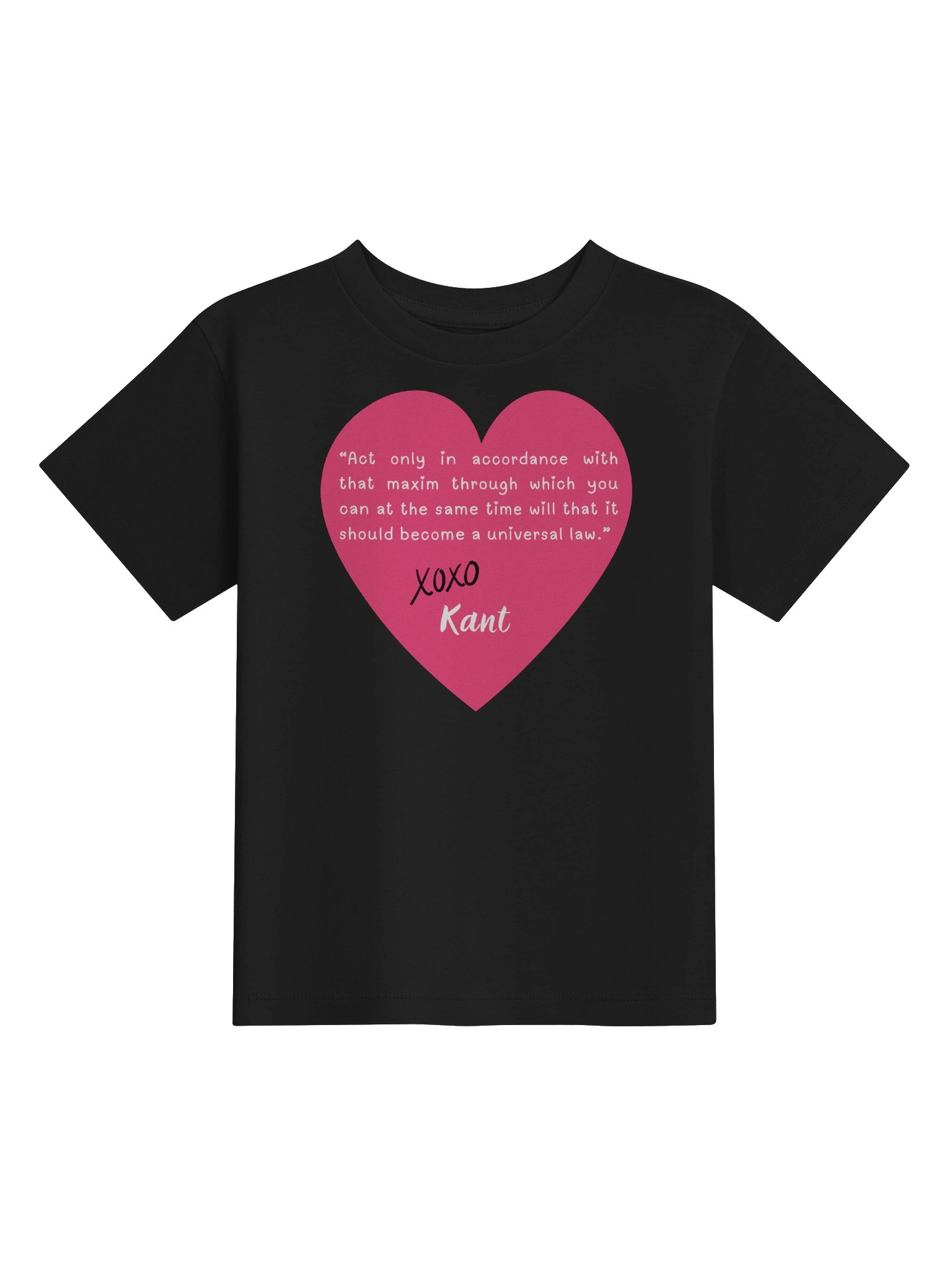 Kant's Categorical Imperative - Philosophy Toddler T-Shirt in Black product image (3)