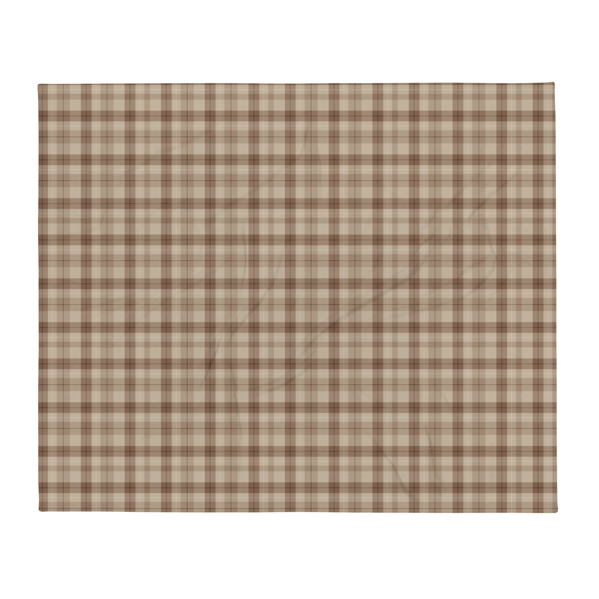 Cabin Plaid Throw — Brown Plaid