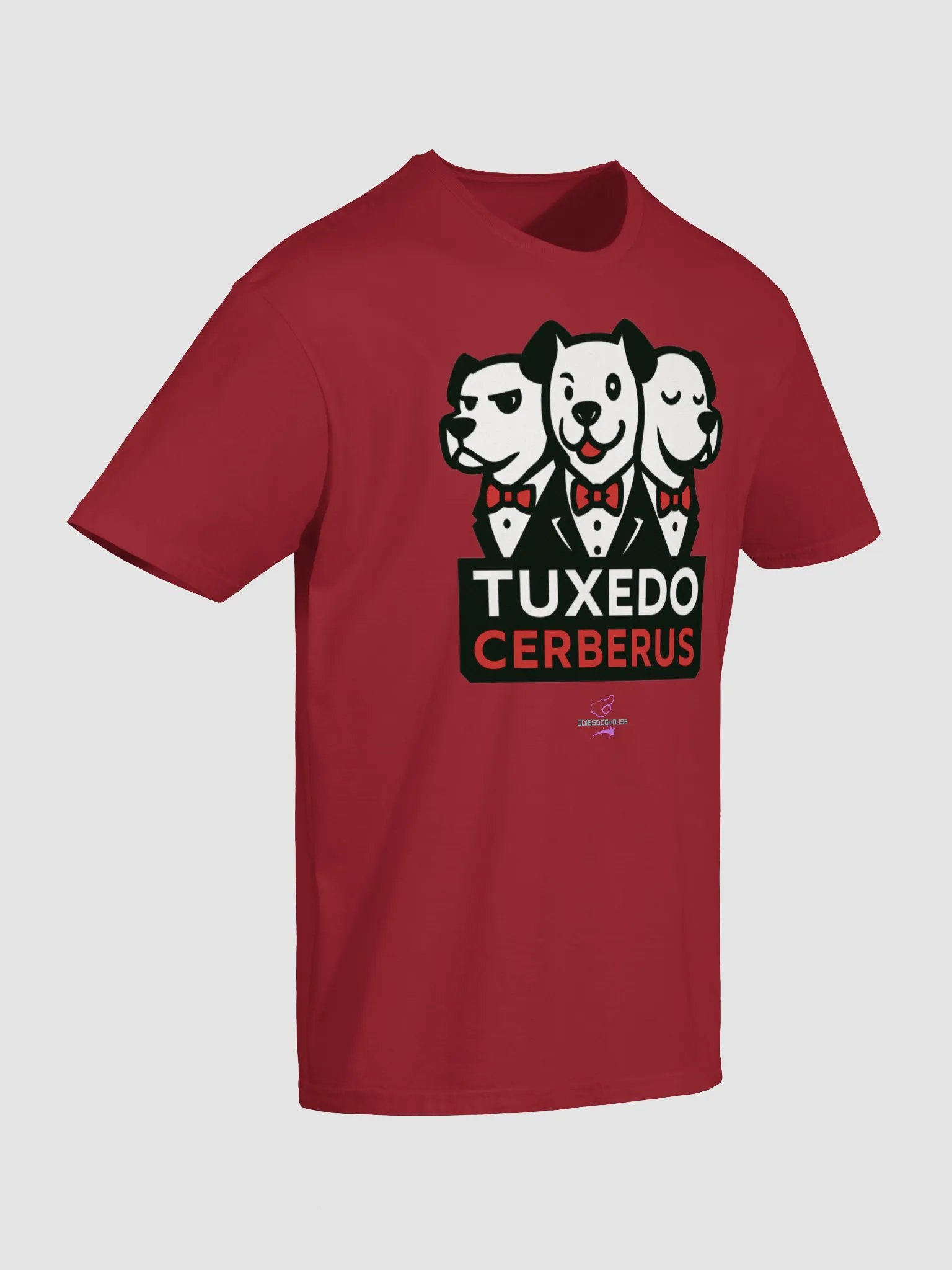 Tuxedo Cerberus Three-Headed Dog T-Shirt product image (26)
