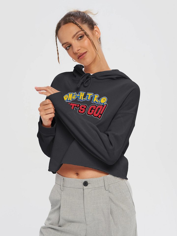 One-Hit K.O. Let's Go! - Independent Trading Co. Women’s Lightweight Cropped Hoodie product image (1)