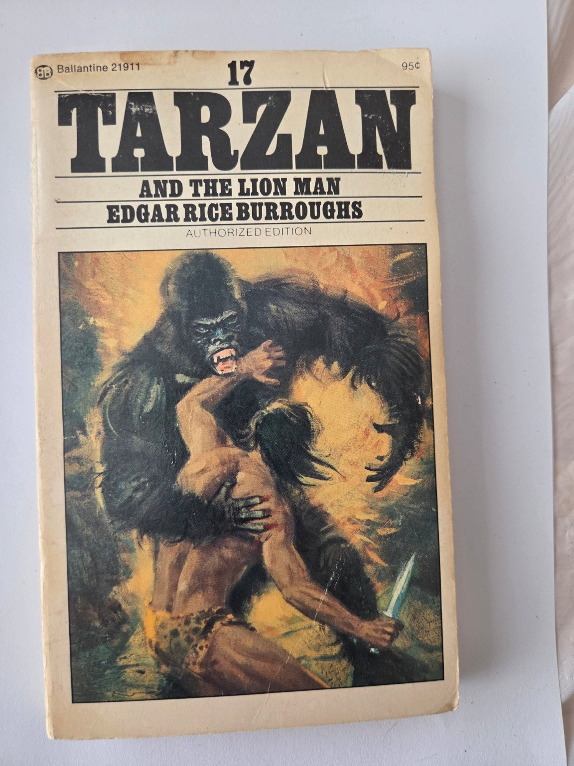 Vintage Tarzan and the Lion Man #17 – Edgar Rice Burroughs | Ballantine 95¢ Edition product image (1)