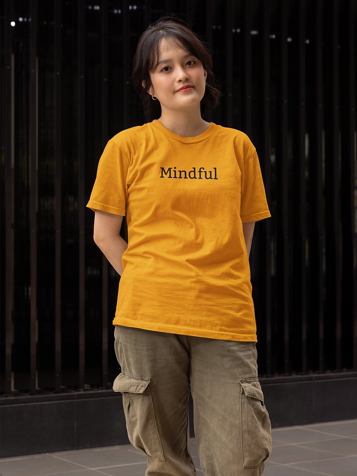 “Mindful” My Vibe Cotton T-Shirt product image (1)