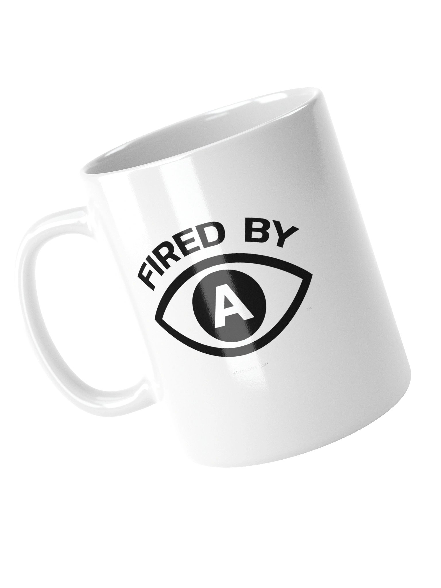 Fired by AI™ | White Mug | AEYECONS™ product image (4)