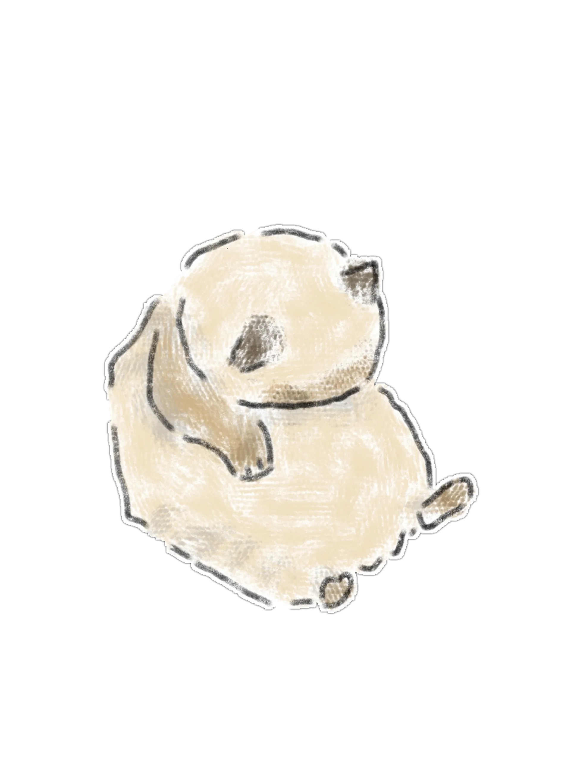 Aesthetic Hand-Drawn Watercolor Cat Sticker & Clipart Pack product image (12)