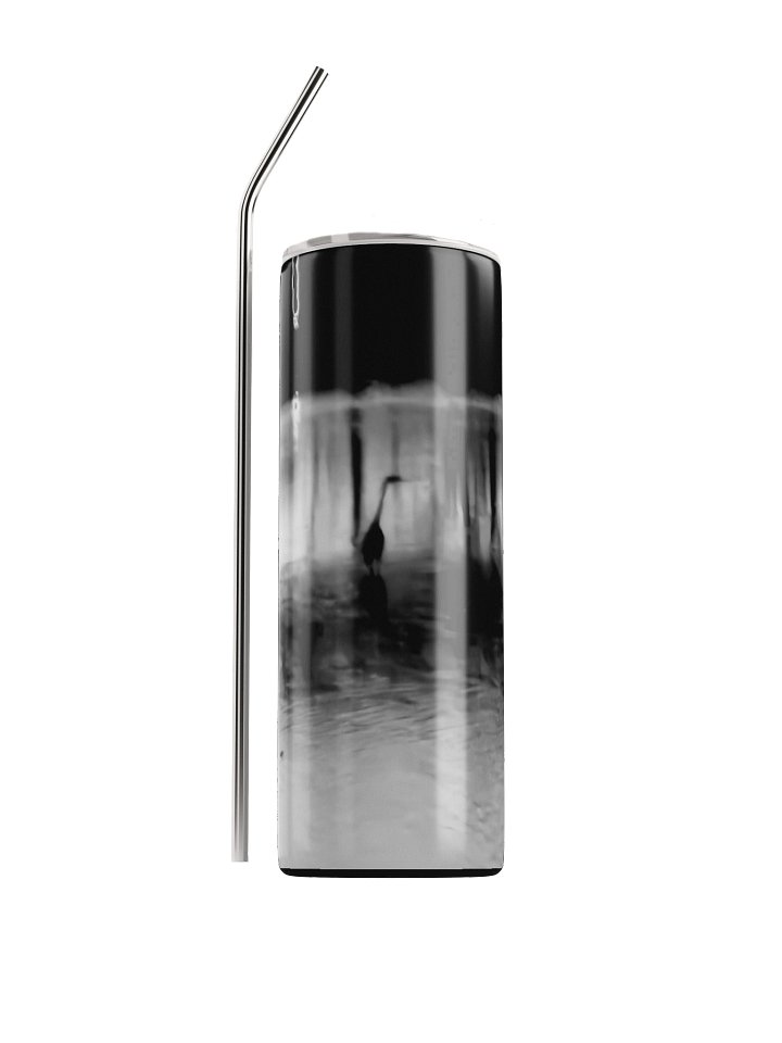 Blue Heron Black and White Stainless Steel Tumbler product image (1)