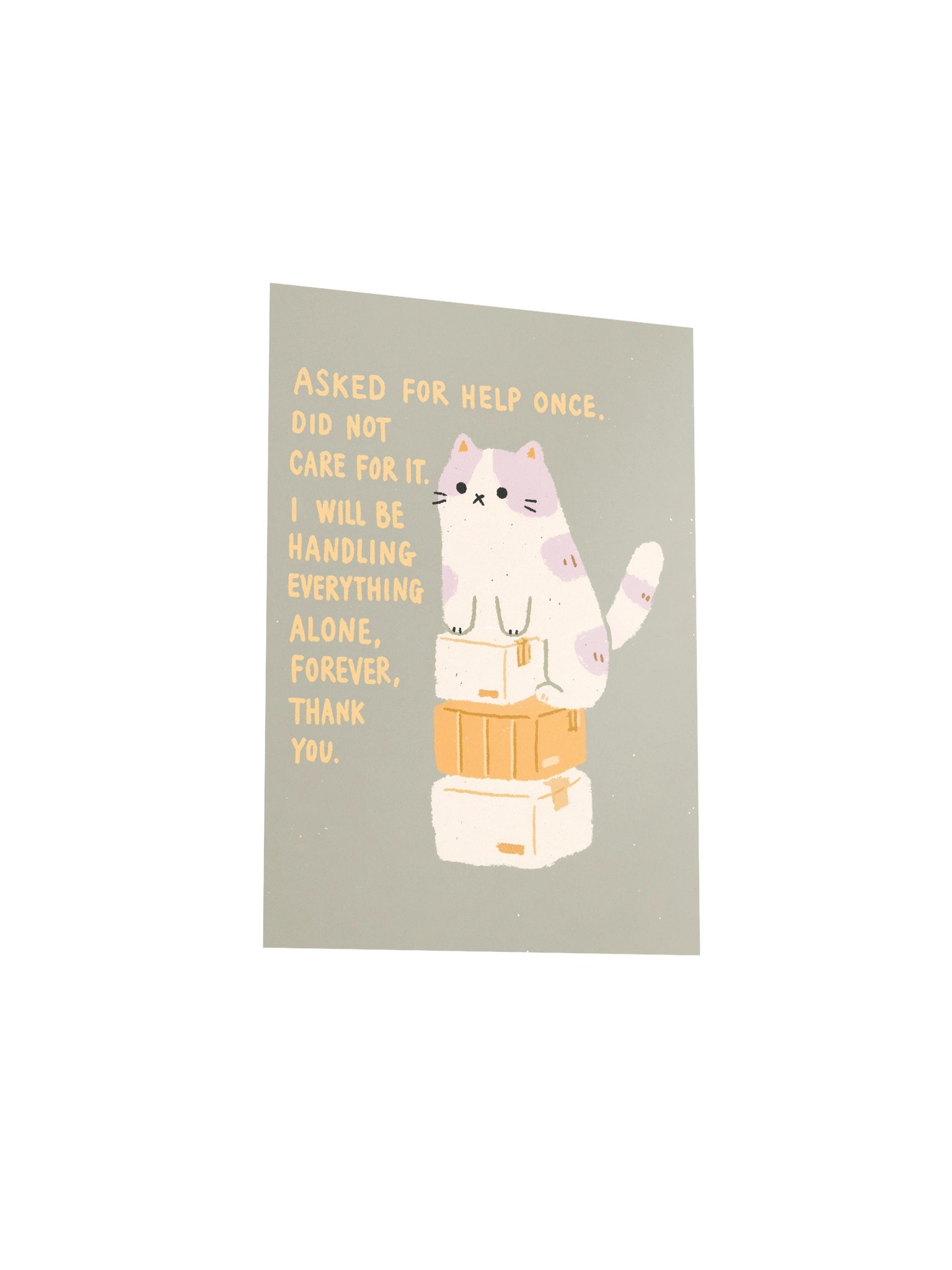 Handling It Alone Cat Poster product image (23)