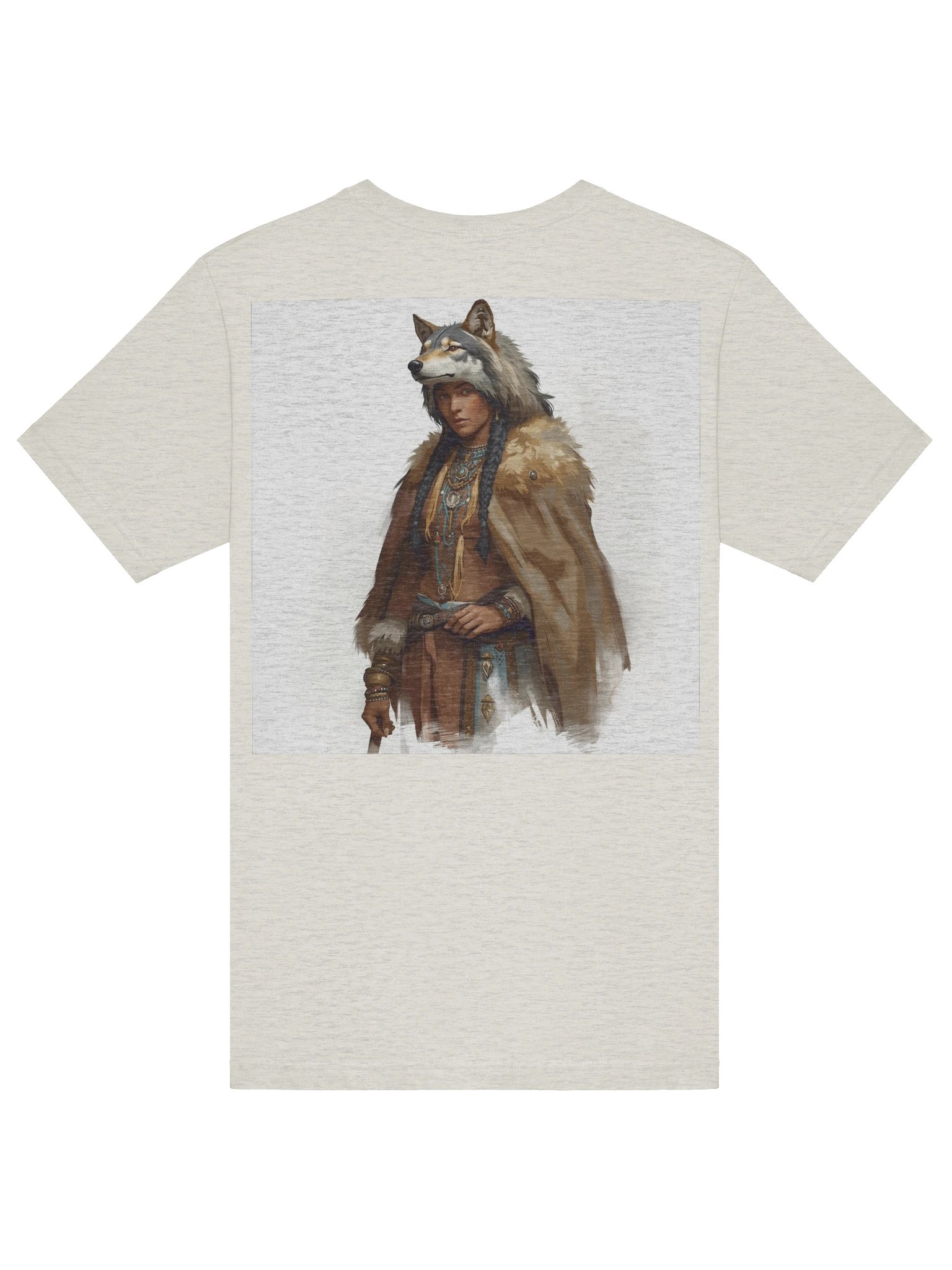 Mystic Eye amulet with an indian spirit guardian Feathers T-Shirt product image (6)