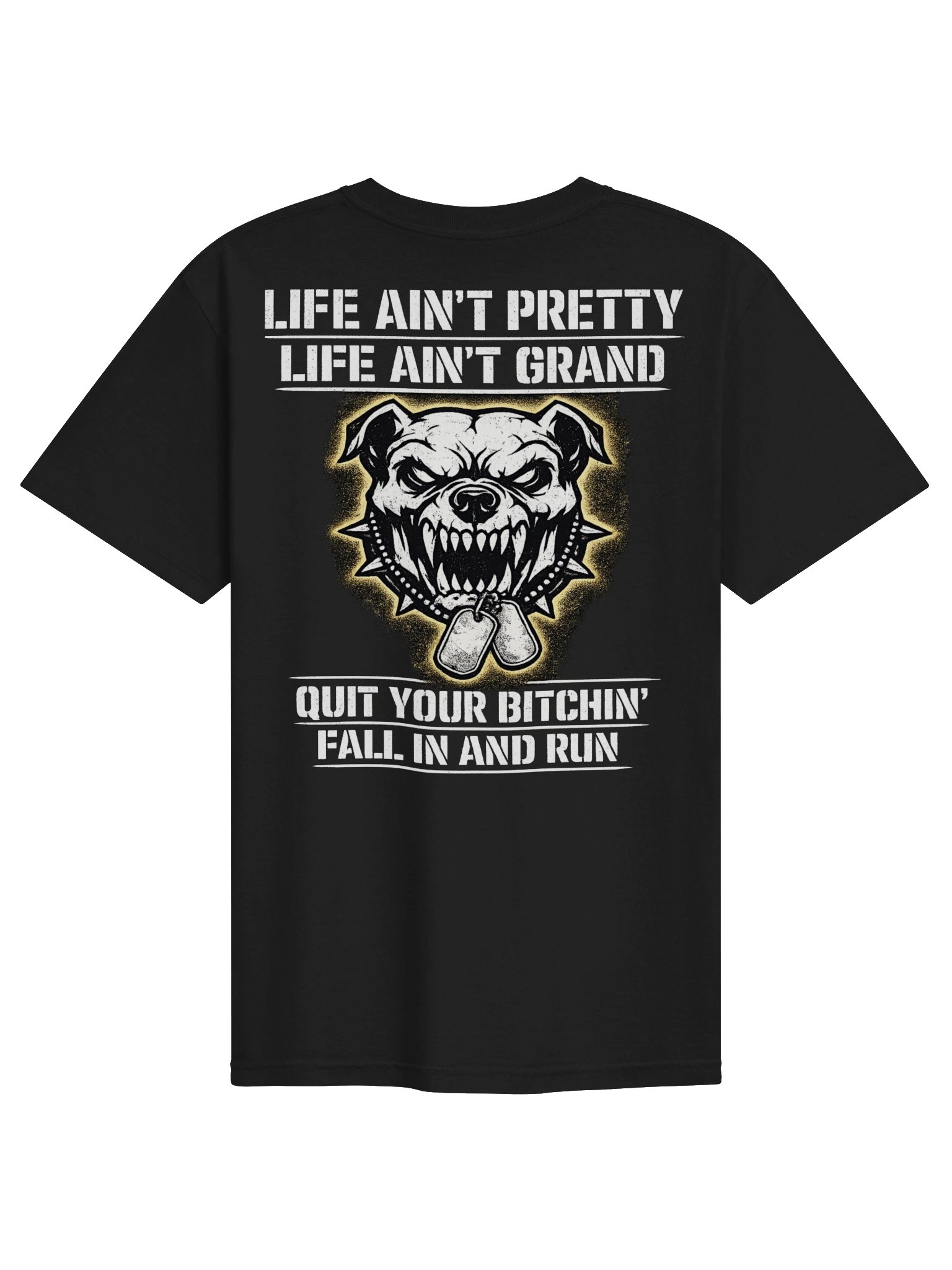 Devil Dogs on the Hunt — Life Ain't Pretty Tee | Warrior Shaman product image (1)