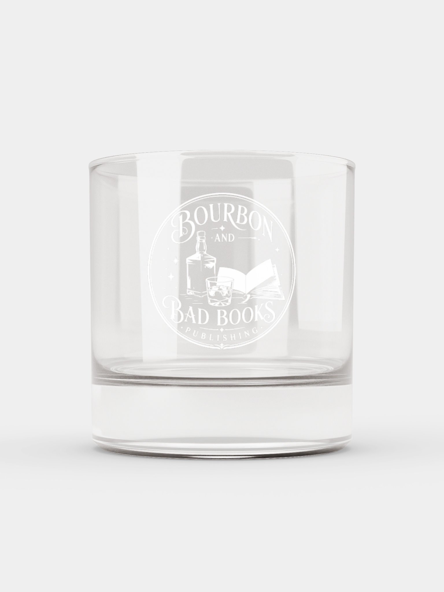 Bourbon & Bad Books Rocks Glass product image (1)