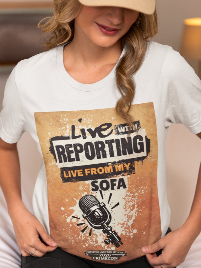 CrimeCon 2026 Limited Edition Sofa Reporter Tee product image (12)