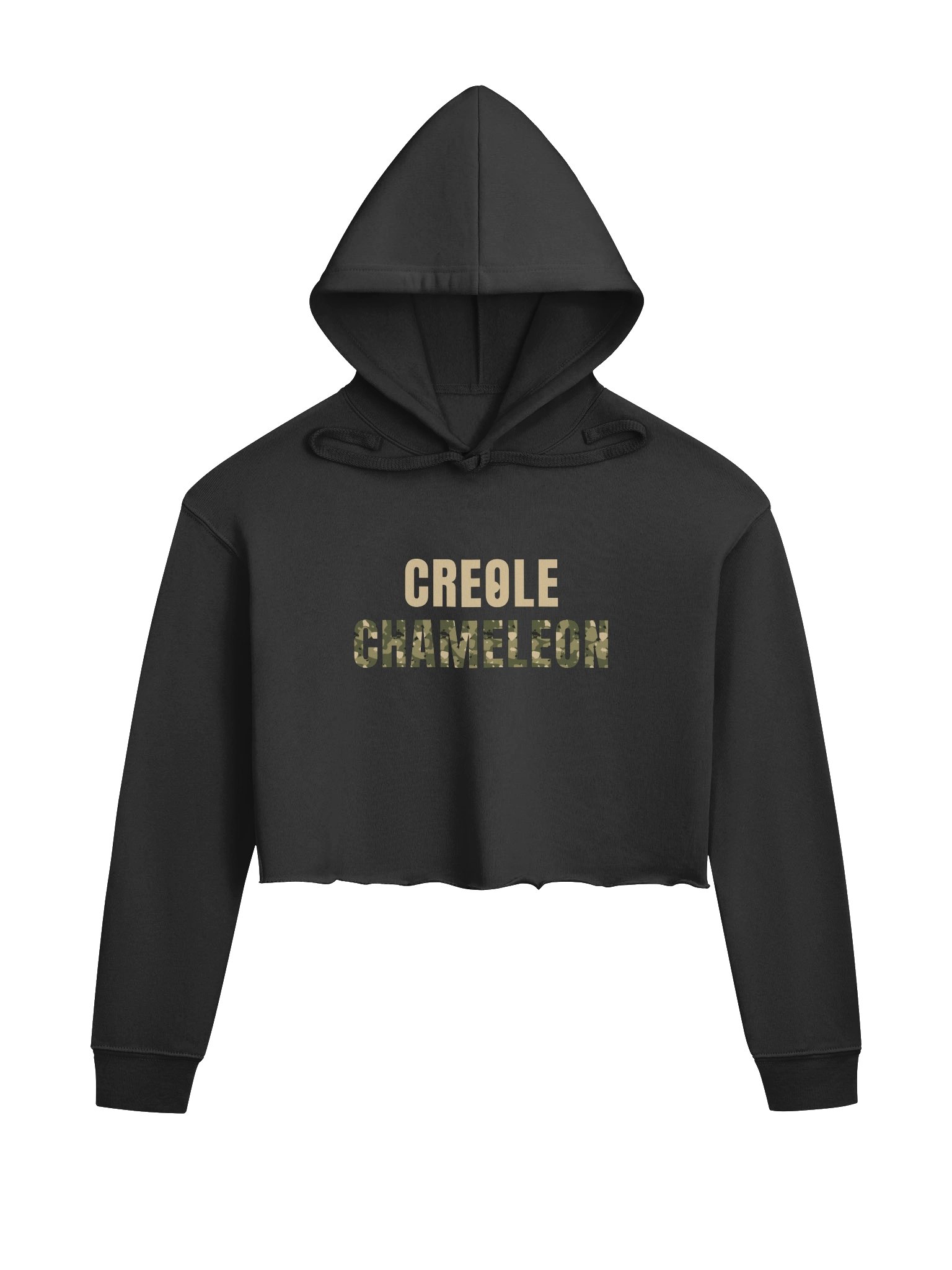 WOMEN'S CREOLE CHAMELEON CROP TOP HOODIE product image (1)