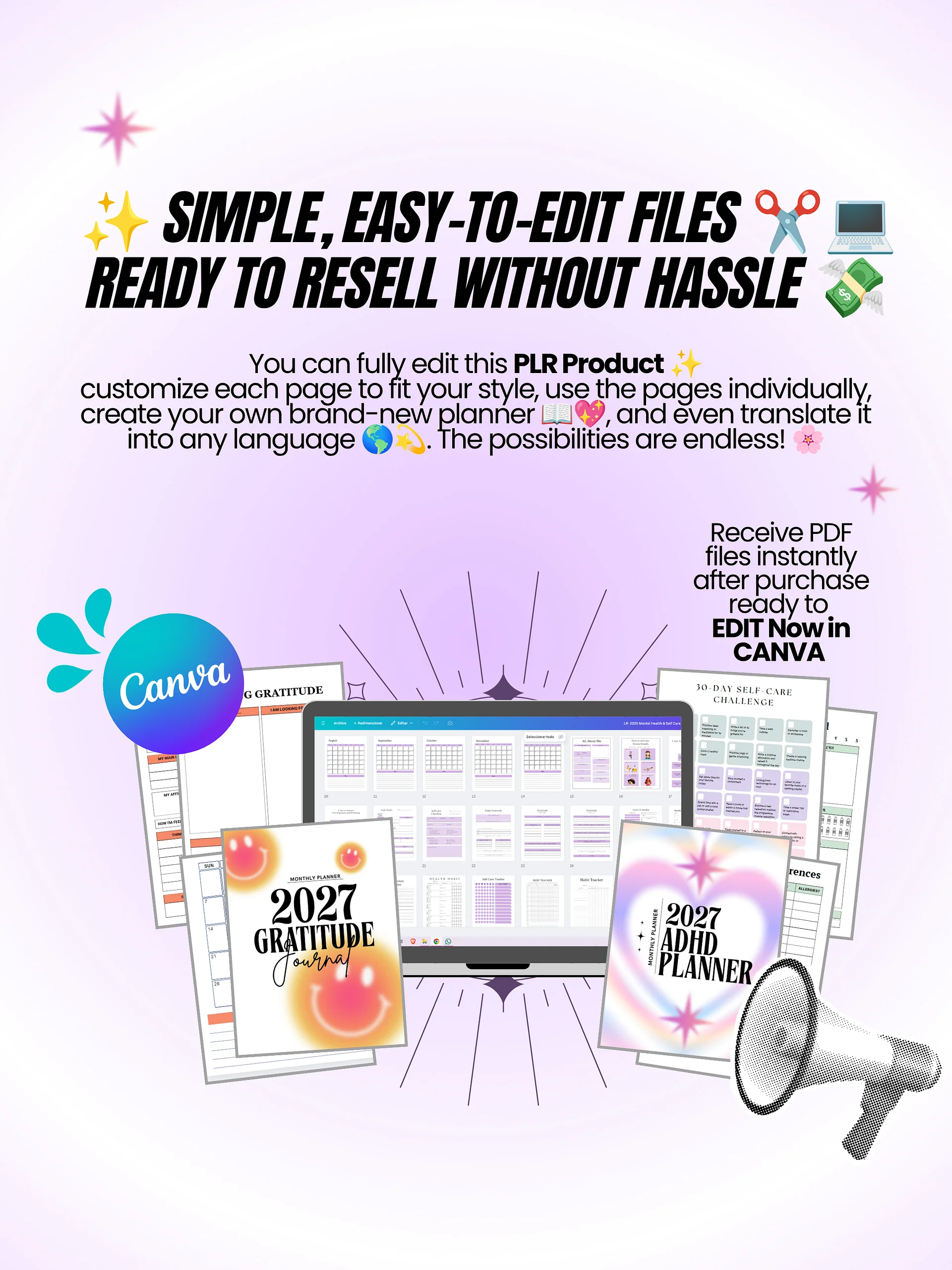 2027 Digital Planner Bundle | MRR PLR Bundle product image (5)