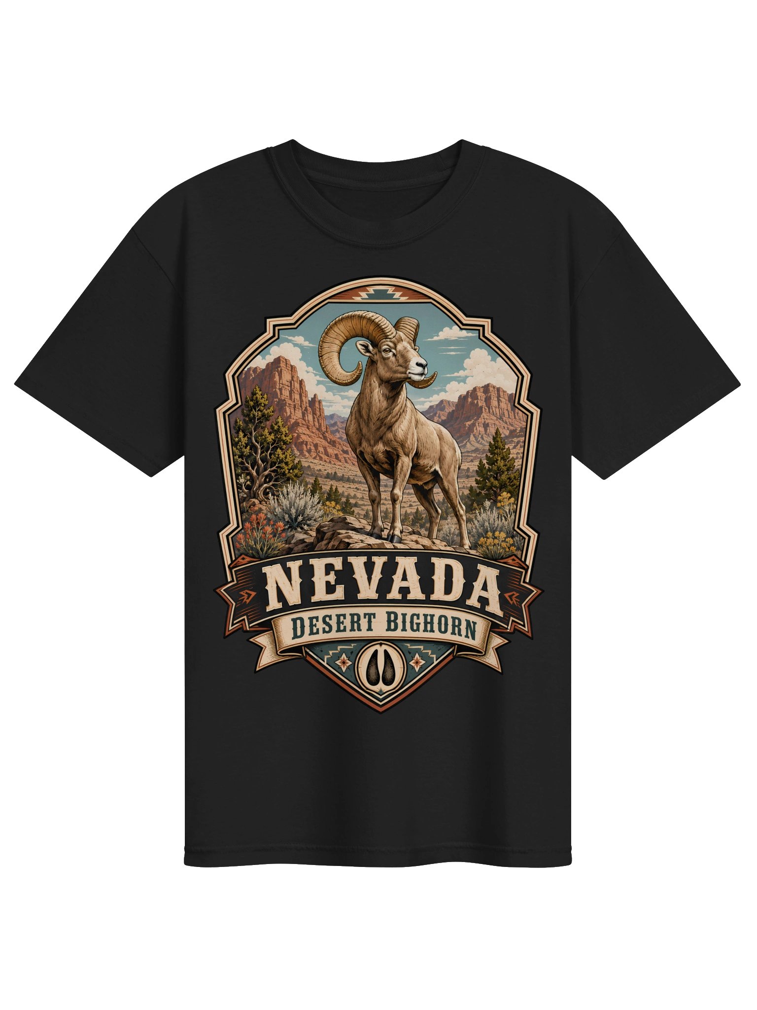 Nevada Desert Bighorn Emblem Tee product image (5)
