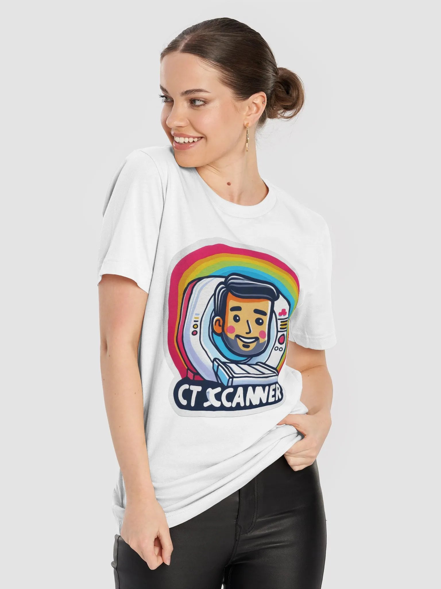 Cheerful CT Scanner Cartoon Sticker product image (85)