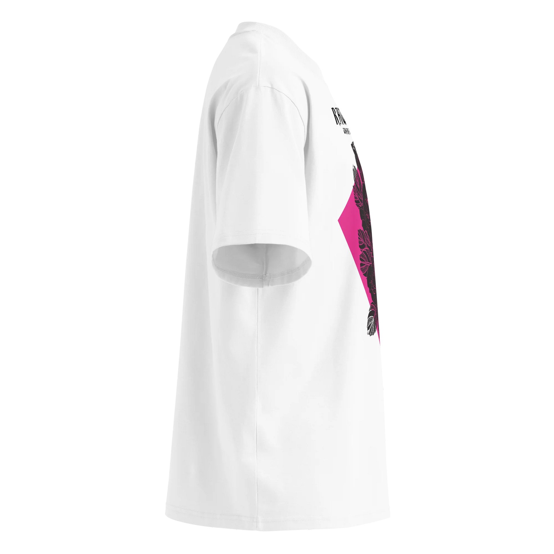 Where Women Define Art – Rose Emblem Oversized Tee product image (3)