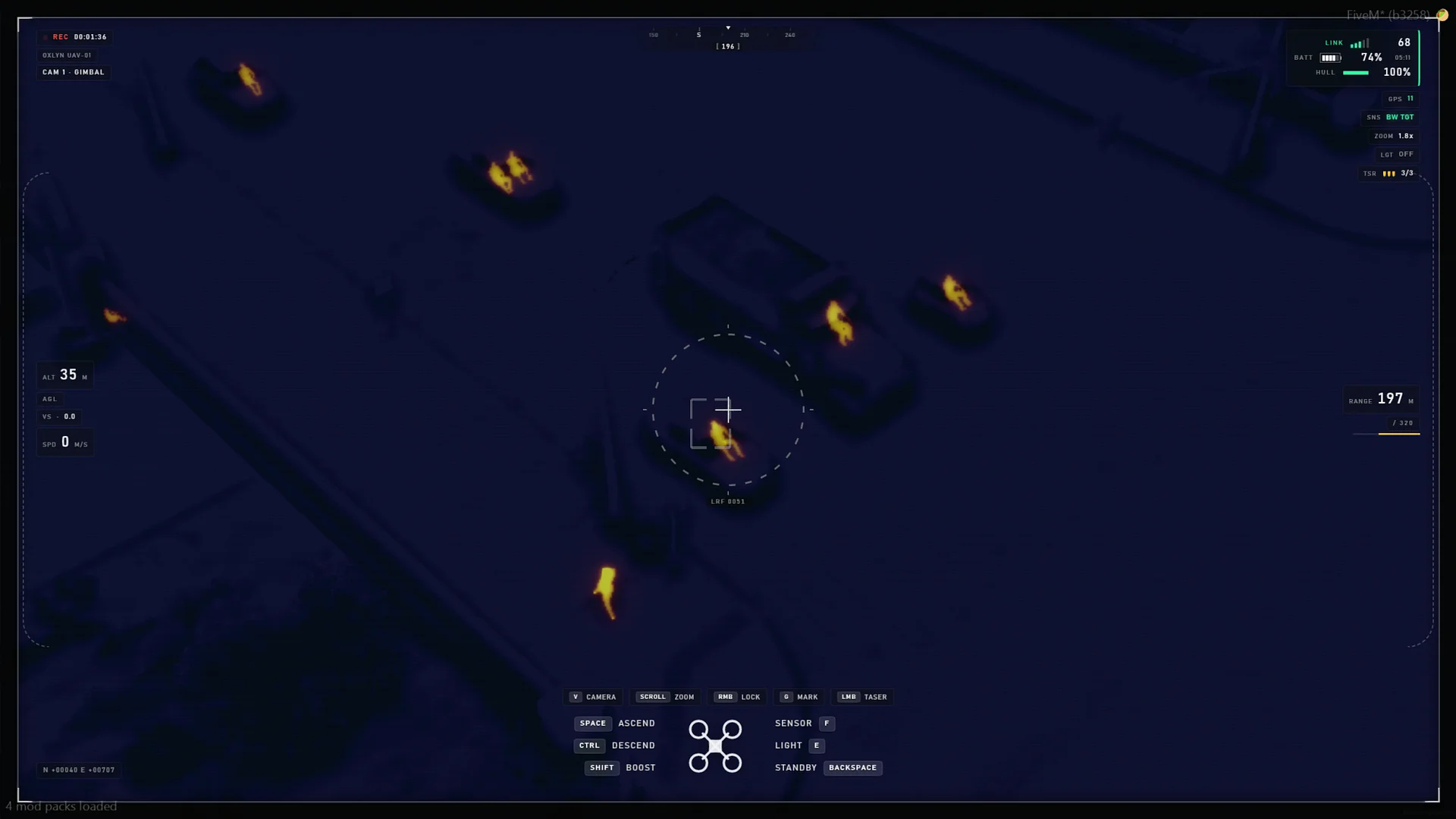FiveM Recon Drone Script 🛸 FPV Camera, Thermal Vision & Target Lock (ESX/QB/QBox) product image (6)