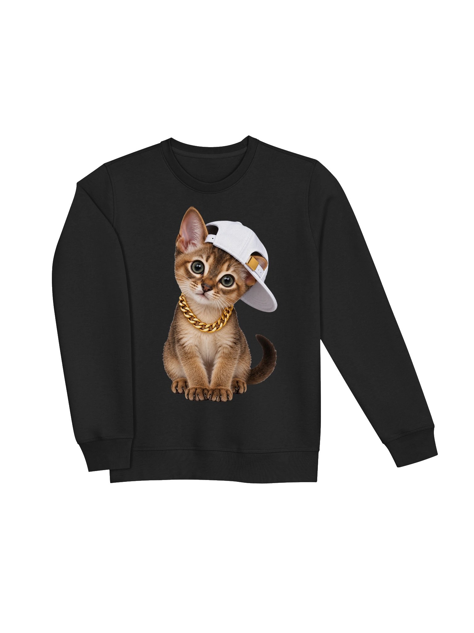 Hip Hop Singapura Kitten – Organic Unisex Sweatshirt product image (12)