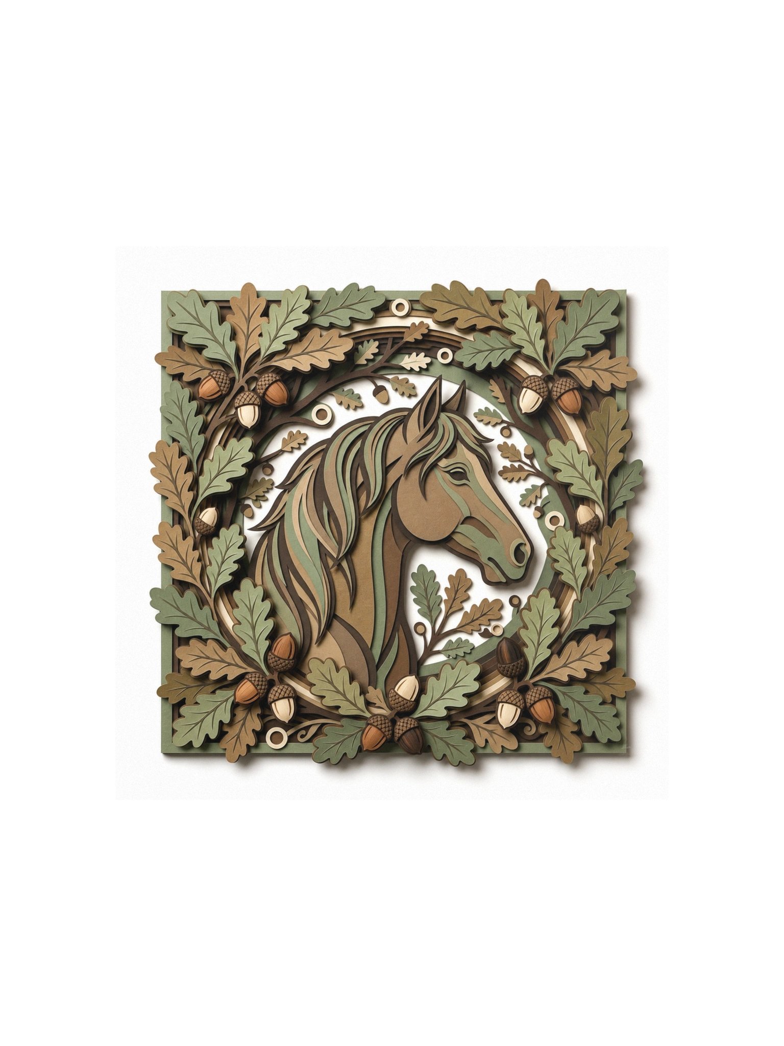 The Reflection Wreath | Equestrian Horse Wall Art Print product image (2)