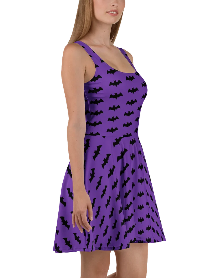Purple Bats Pattern Dress product image (2)