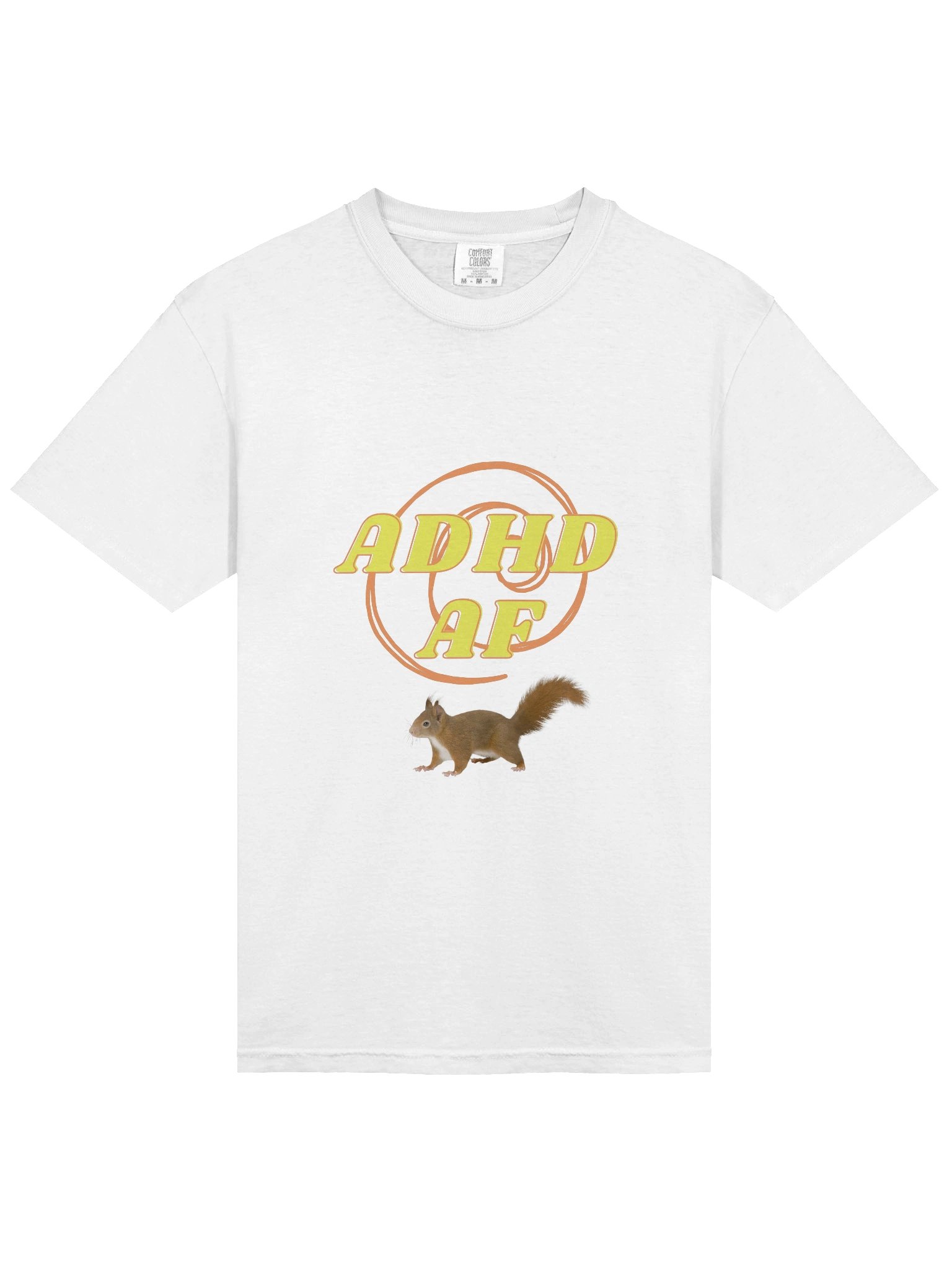 ADHD AF Orange Swirl T-Shirt product image (3)