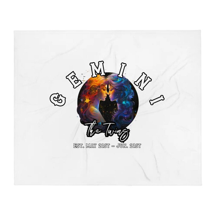 Gemini - Zodiac Throw Blanket product image (1)