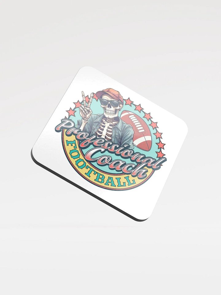 Professional Coach Skeleton Football Cork Coaster product image (2)
