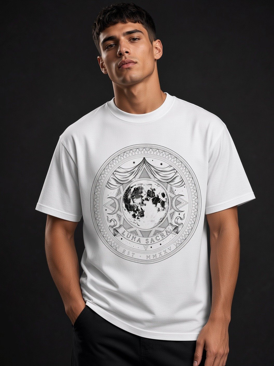 Luna Sacra Medallion // Esoteric Heavyweight Tee product image (26)