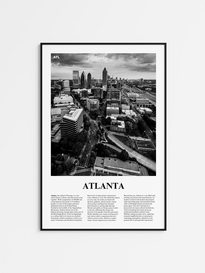 Atlanta 02 Newspaper Poster product image (1)
