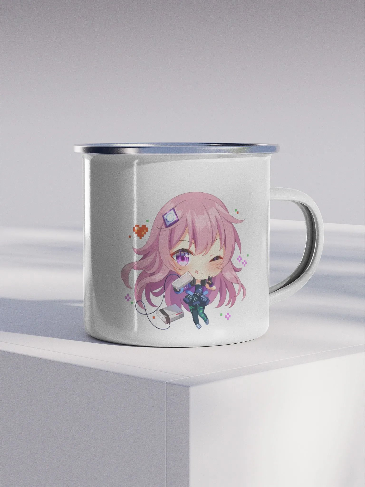 Akheera Retro Gaming Enamel Mug product image (4)
