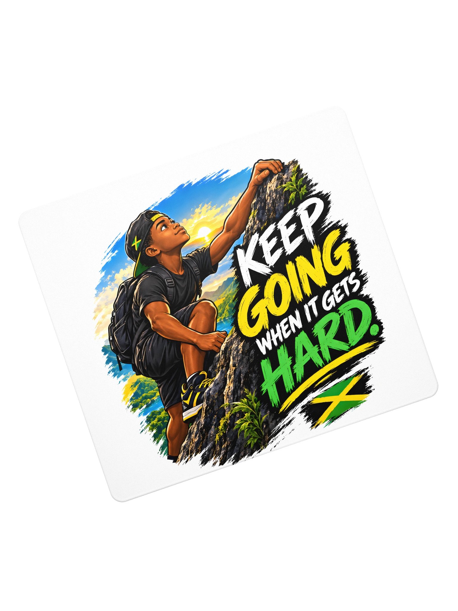 Keep Going Rock Climbing Gaming Mouse Pad product image (8)