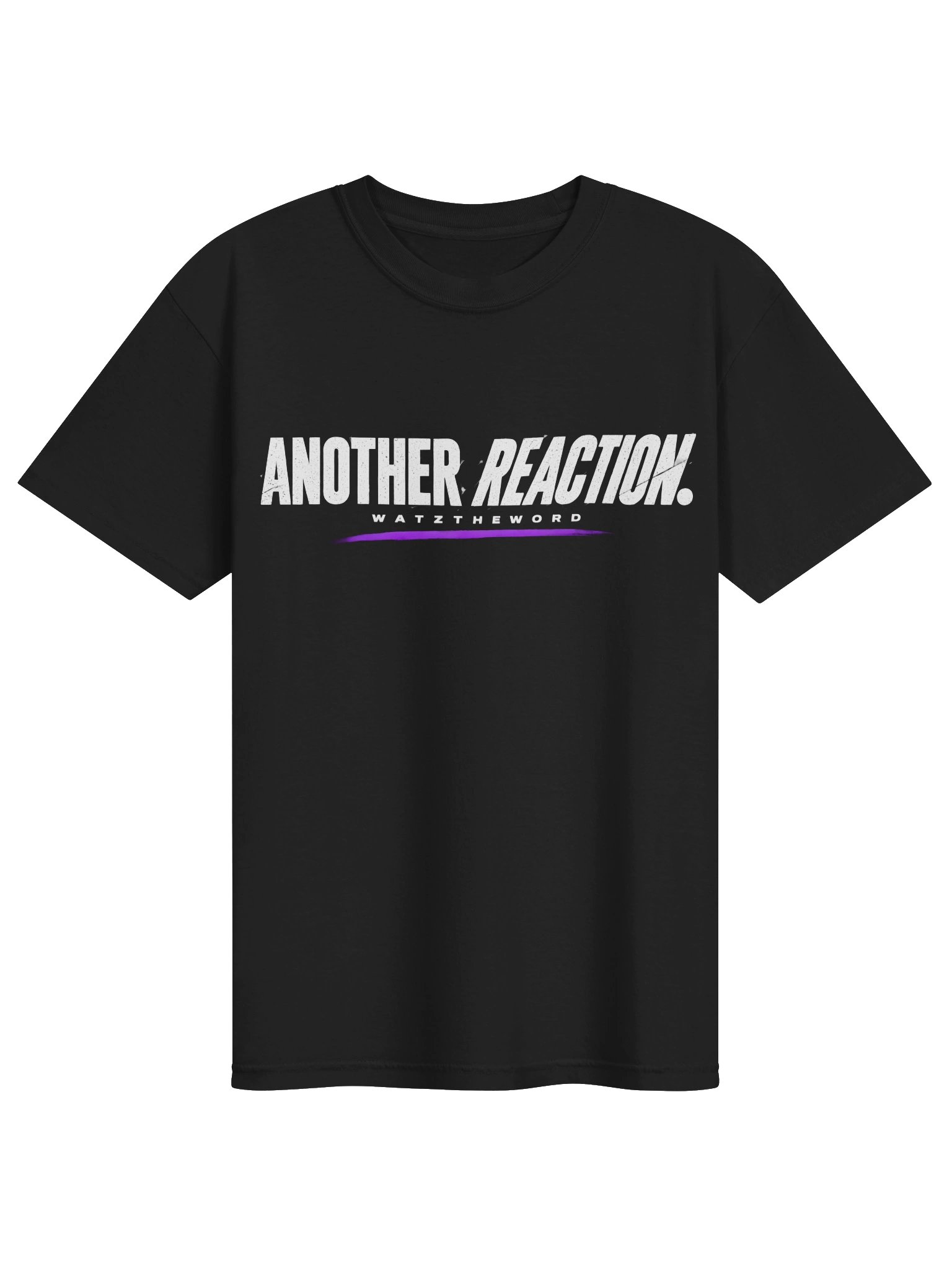 'Another Reaction' WatztheWord Tee BLK product image (1)