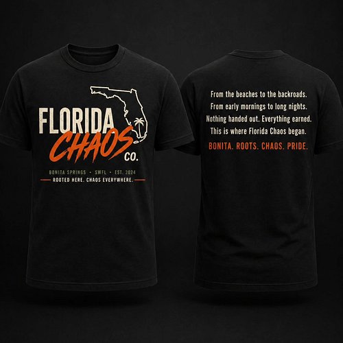 This is Florida Chaos Co.

Real Florida chaos from SWFL.
Beaches. Backroads. Late nights.
Questionable decisions.

From Bonit...