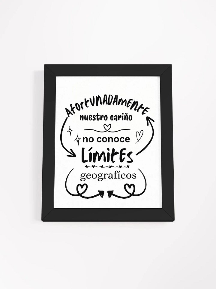 Amor y Cariño Sin Límites póster enmarcado product image (3)