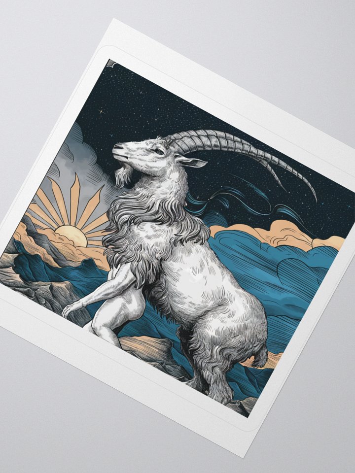 Capricorn: Celestial Goat Vinyl Sticker product image (6)