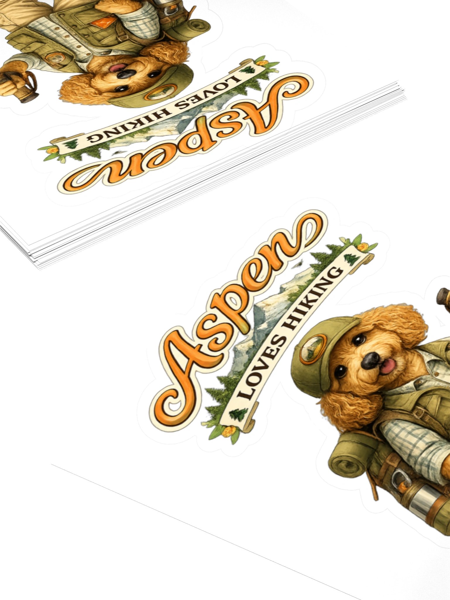 Aspen Loves Hiking Dog Sticker product image (4)