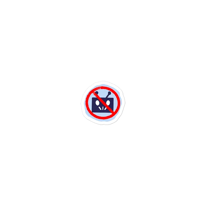 Just Say NO Robot Head Sticker product image (1)