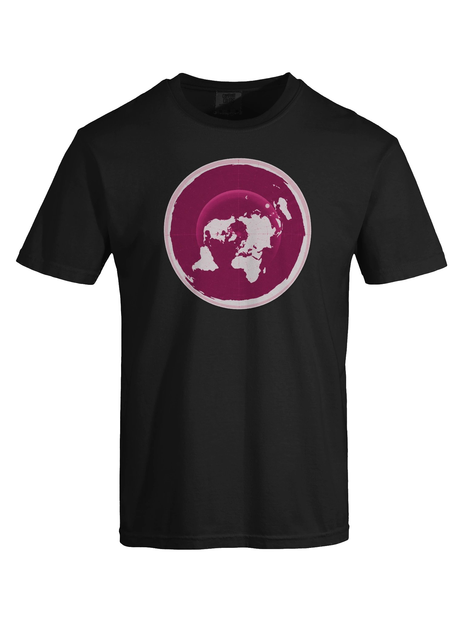 Flat Earth Map in magenta product image (26)