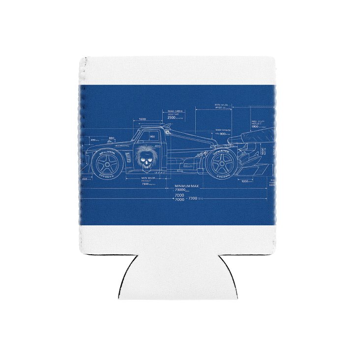 Halfraction Blueprint Coozie product image (1)