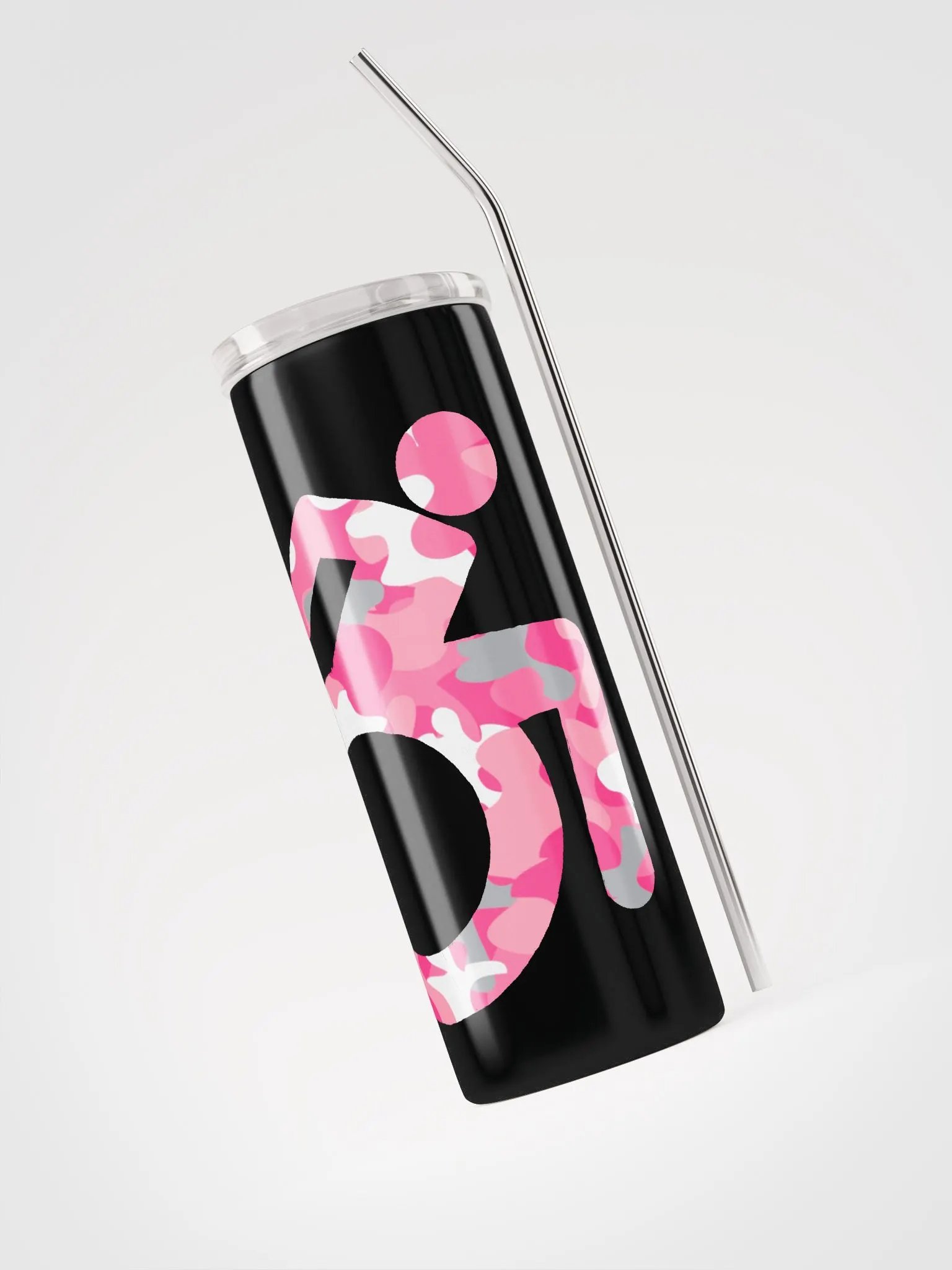 Wheelie, Pink Camo SS Tumbler product image (3)