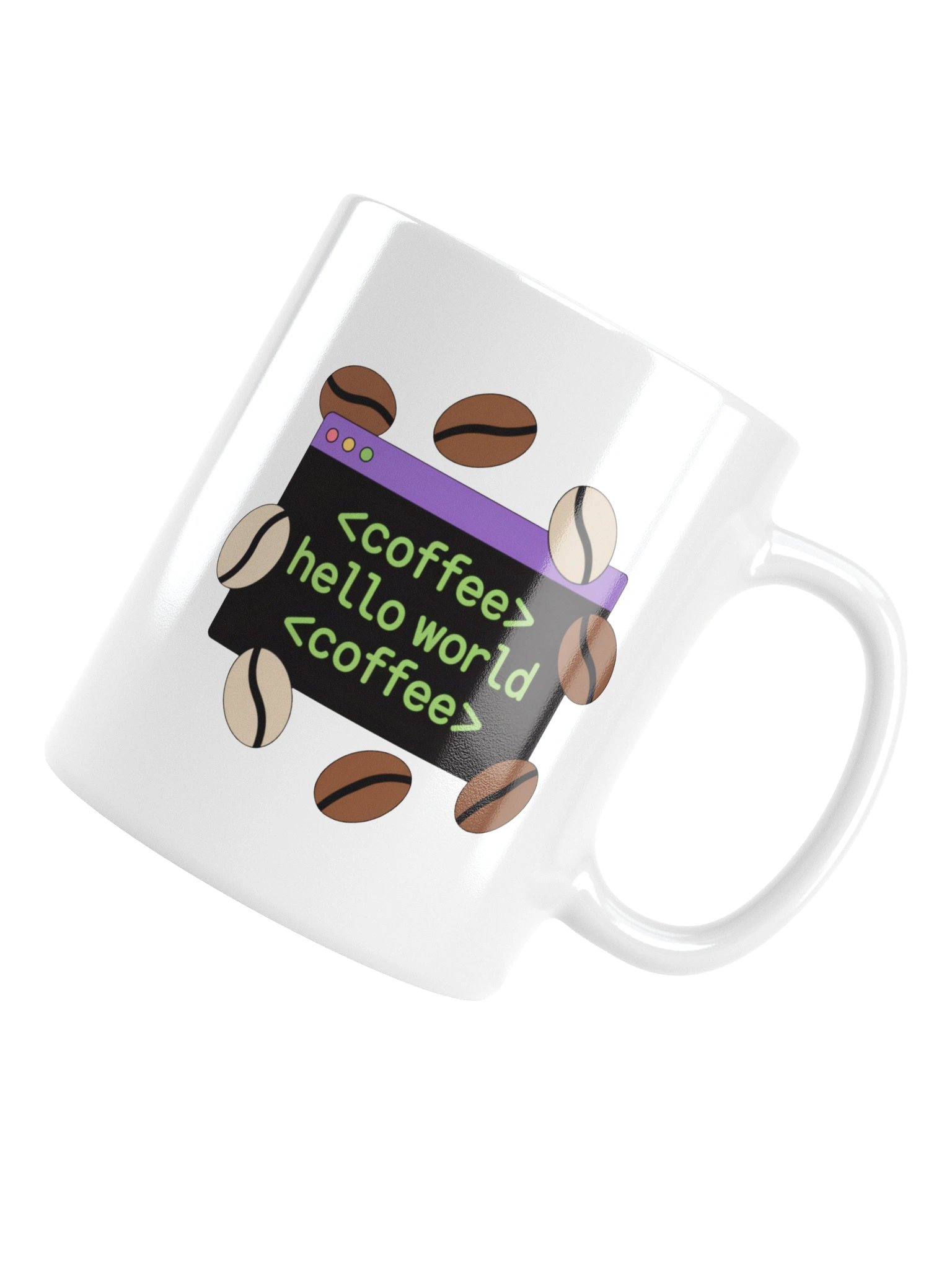 Hello World Coffee Code Mug – HTML Programmer Gift product image (18)