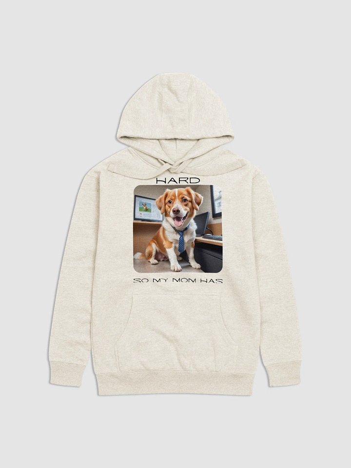 Dog Works Hard Unisex Hoodie product image (1)