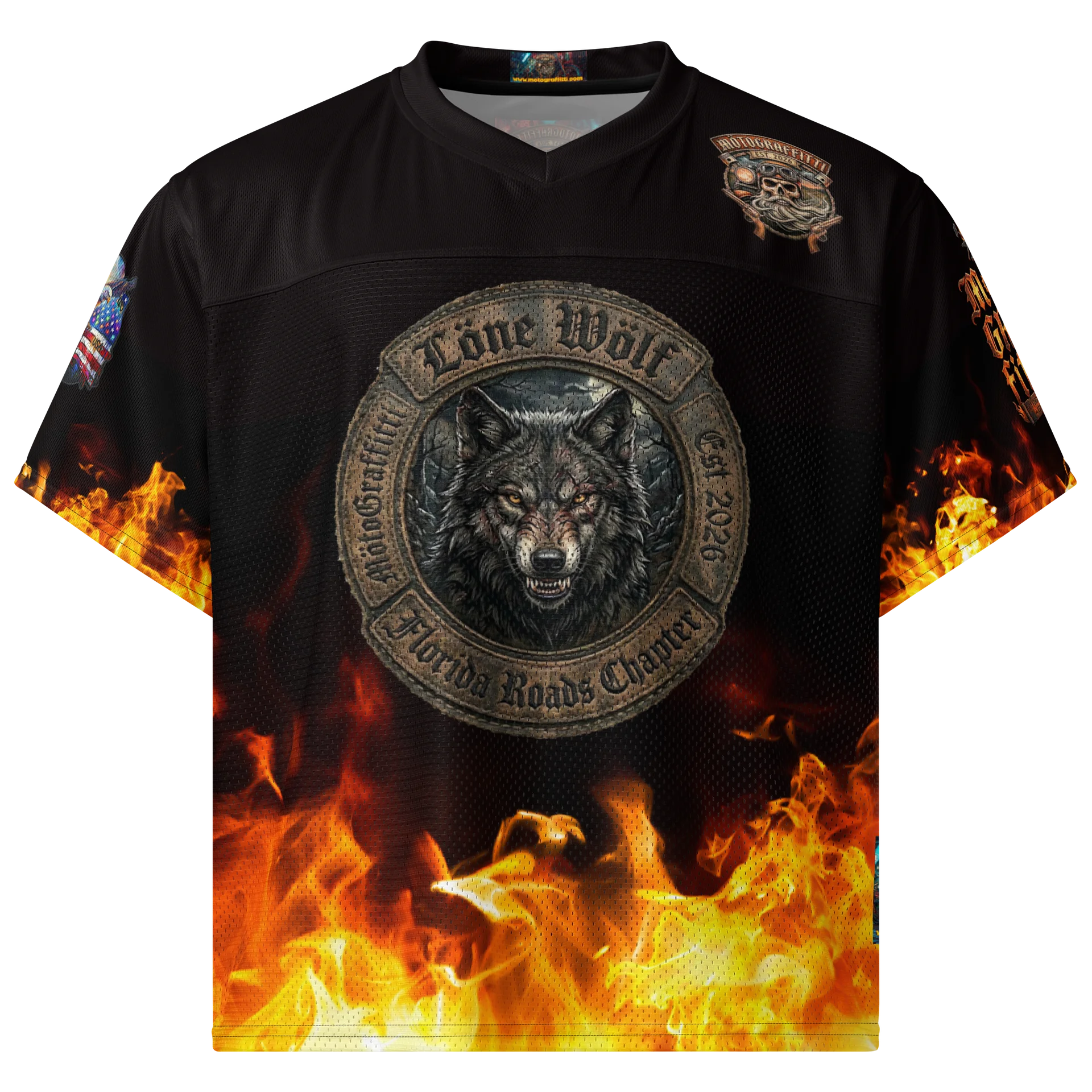 MötoGraffitti Löne Wölf Football Jersey product image (1)
