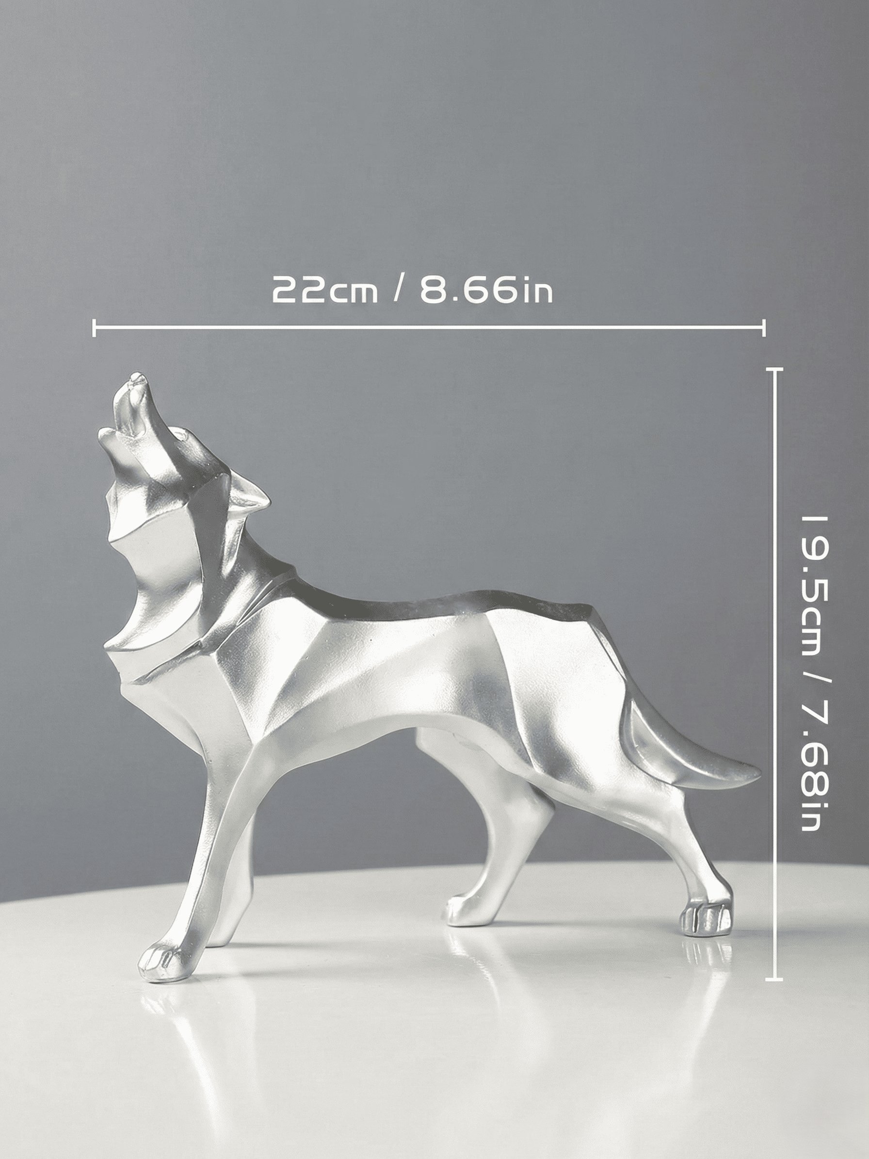 Abstract Wolf Statue | Geometric Animal Figurines | Nordic Home Decor | Office Room Interior Decoration | Sculpture Crafts product image (7)