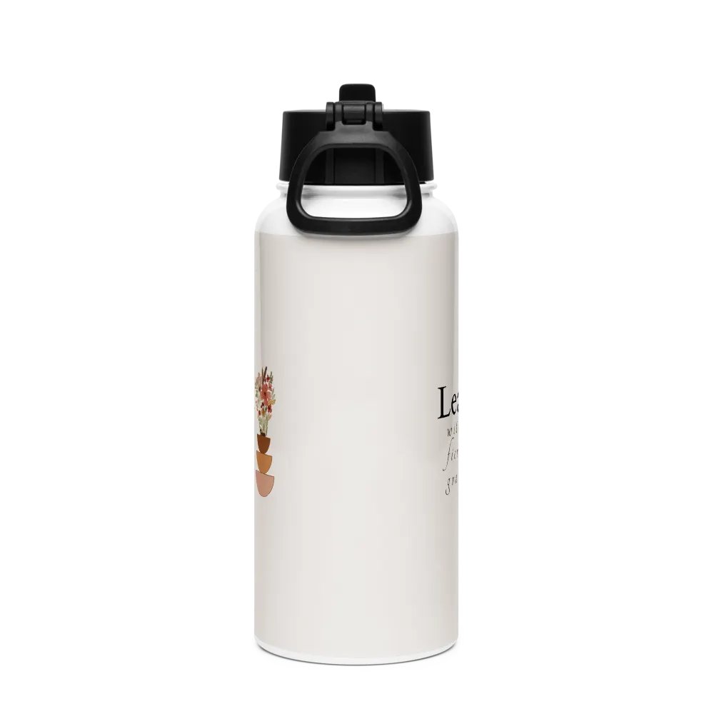 Stainless Steel Water Bottle with a Straw Lid SWFB0128 product image (4)