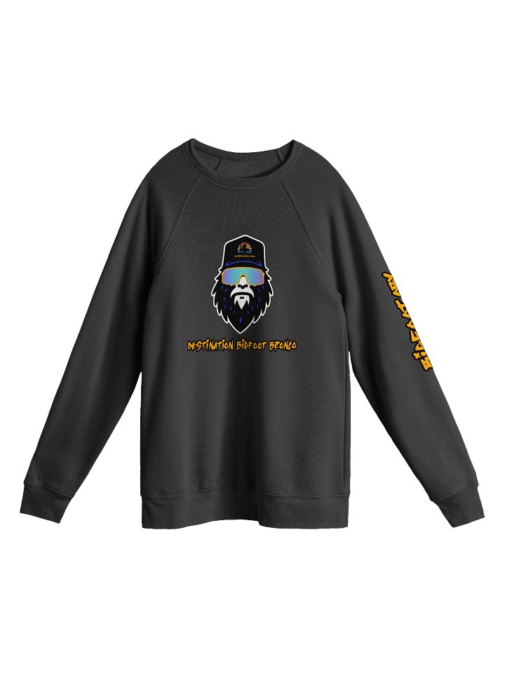Destination Bigfoot Bronco Bigfoot Logo Bella+Canvas Unisex Sponge Fleece Raglan Sweatshirt (Multiple Colors Available) product image (1)