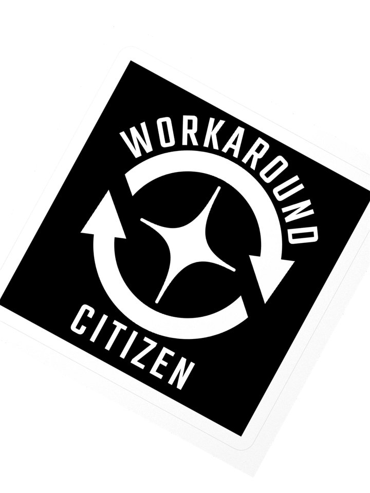 Workaround Citizen Sticker - Black Background product image (4)