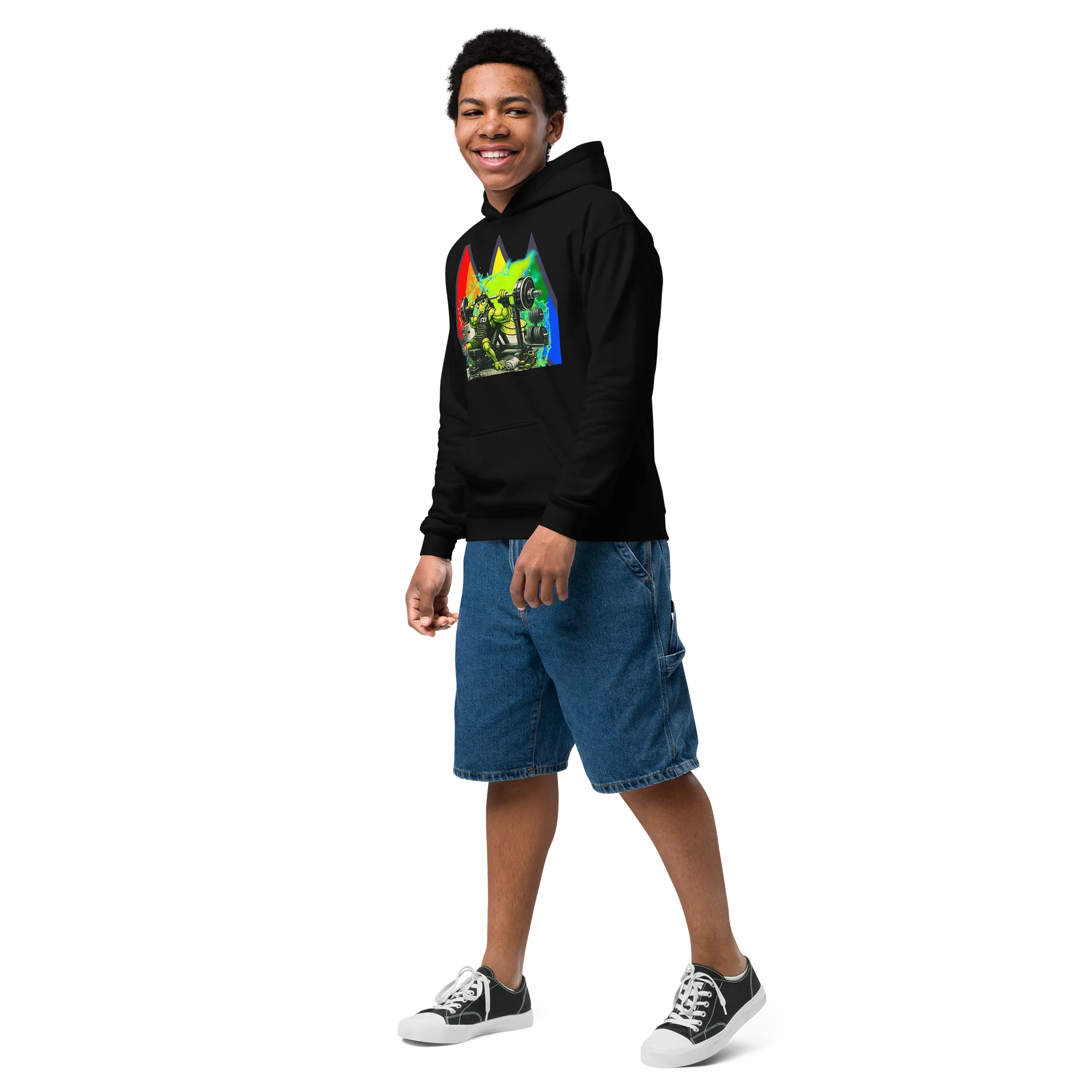 F27 Youth Strength Heavy Blend Hoodie – Earn Your Results by FayzieBobs product image (3)