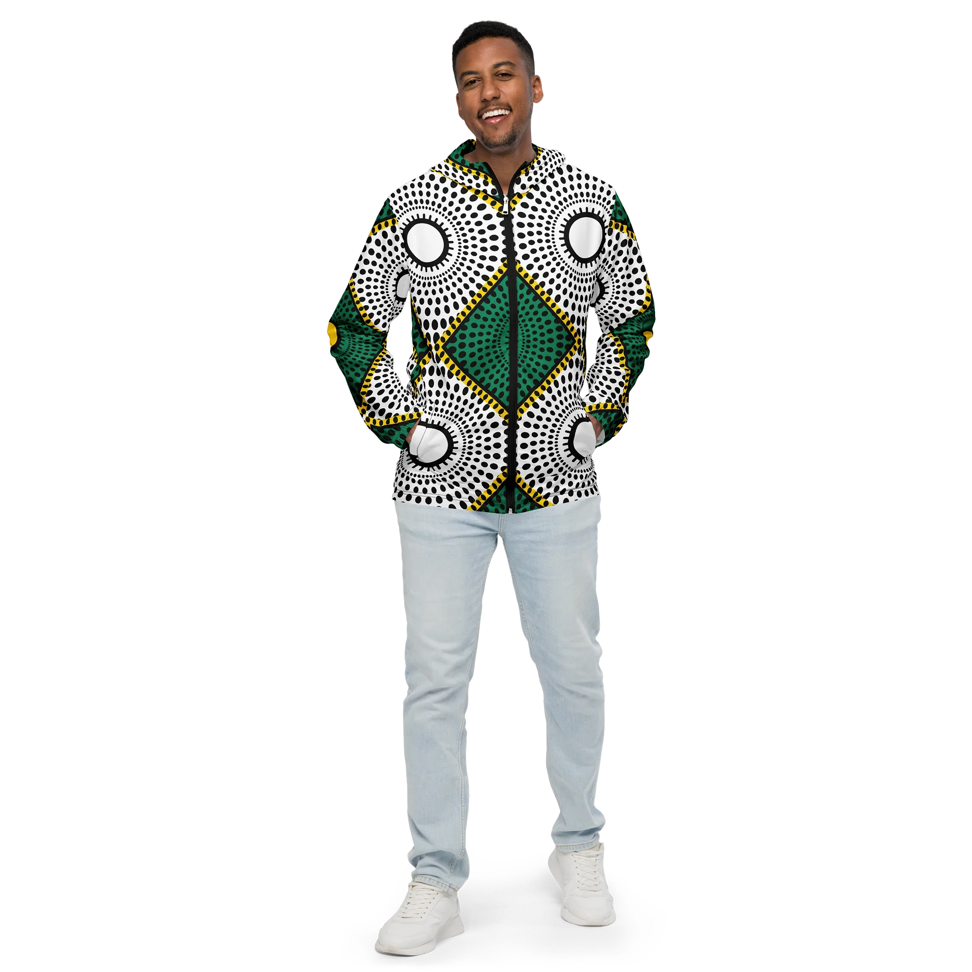 Diamond Print Windbreaker — Unisex product image (2)